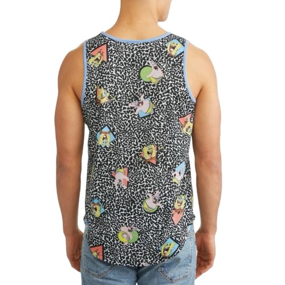 Nickelodeon Sponge Bob Square Pants Graphic Tank Top Size L - Picture 4 of 9